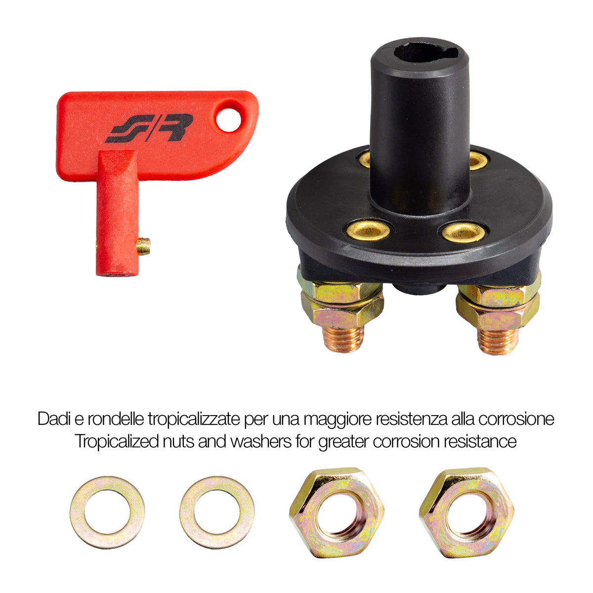 DRIVETECH BATTERY DISCONNECTOR 12V TYPE II 1TX