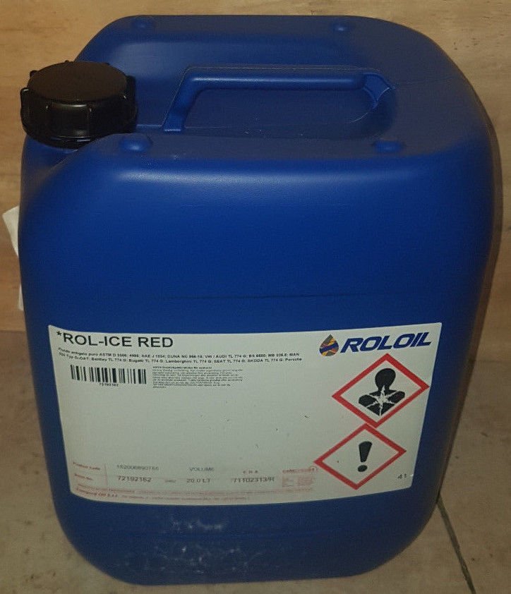 ANTIGELO ROSSO DA LITRI 20 (PURO), LIQUIDO PER RADIATORI - Autoricambi4x4