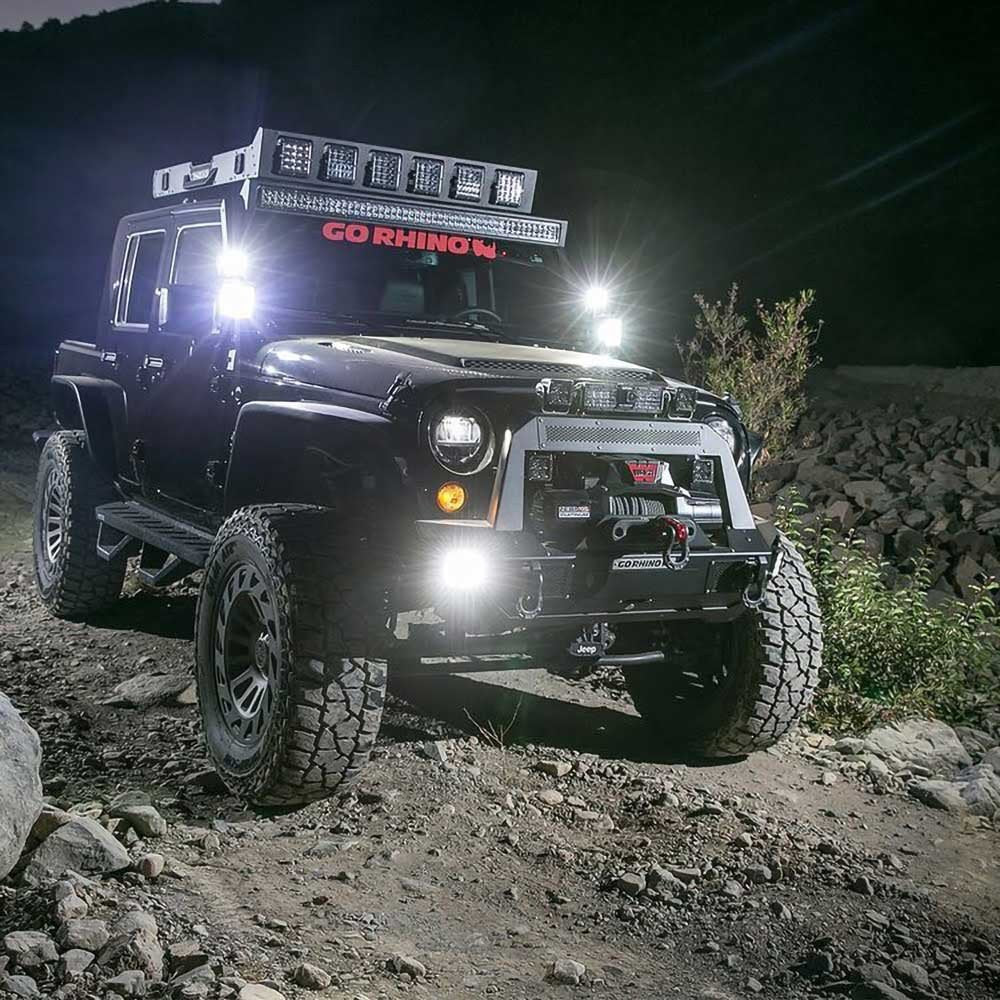 Barra di montaggio luci Go Rhino Trailline 10 - Autoricambi4x4