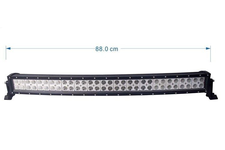 BARRA FULL LED 180W PER FUORISTRADA NISSAN - MITSUBISHI - JEEP - SUZUKI - LAND ROVER - TOYOTA (BARRA CURVA) - Autoricambi4x4