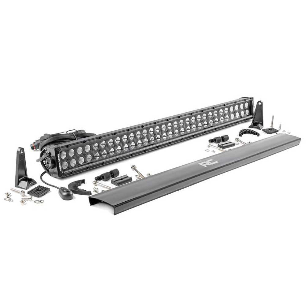 Barra LED 30" doppia fila spot/flood Rough Country Black Series - Autoricambi4x4