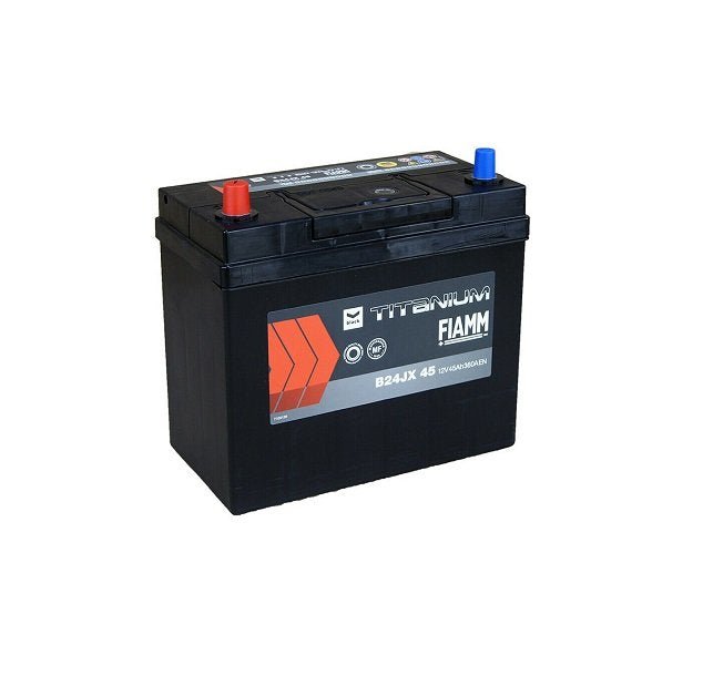 BATTERIA AUTO FIAMM 45Ah 360A 12V – BLACK TITANIUM B24JX 45 (SX) - Autoricambi4x4