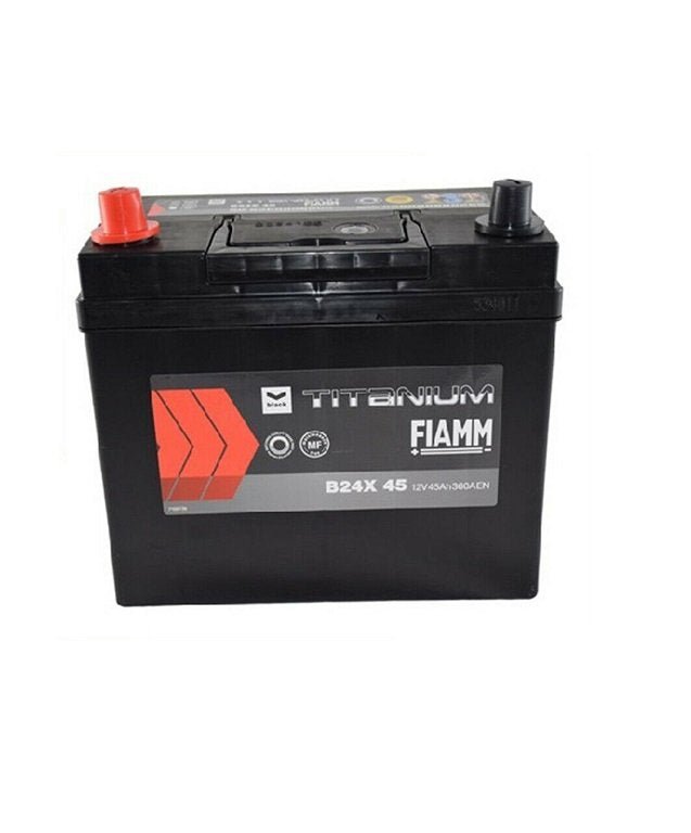 BATTERIA AUTO FIAMM 45Ah 360A 12V – BLACK TITANIUM B24X 45 (SX) - Autoricambi4x4