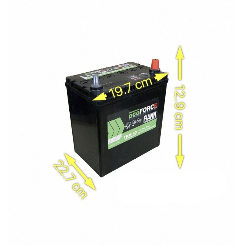 BATTERIA AUTO FIAMM TRM40 40Ah 300A 12V AGM START&STOP - Autoricambi4x4