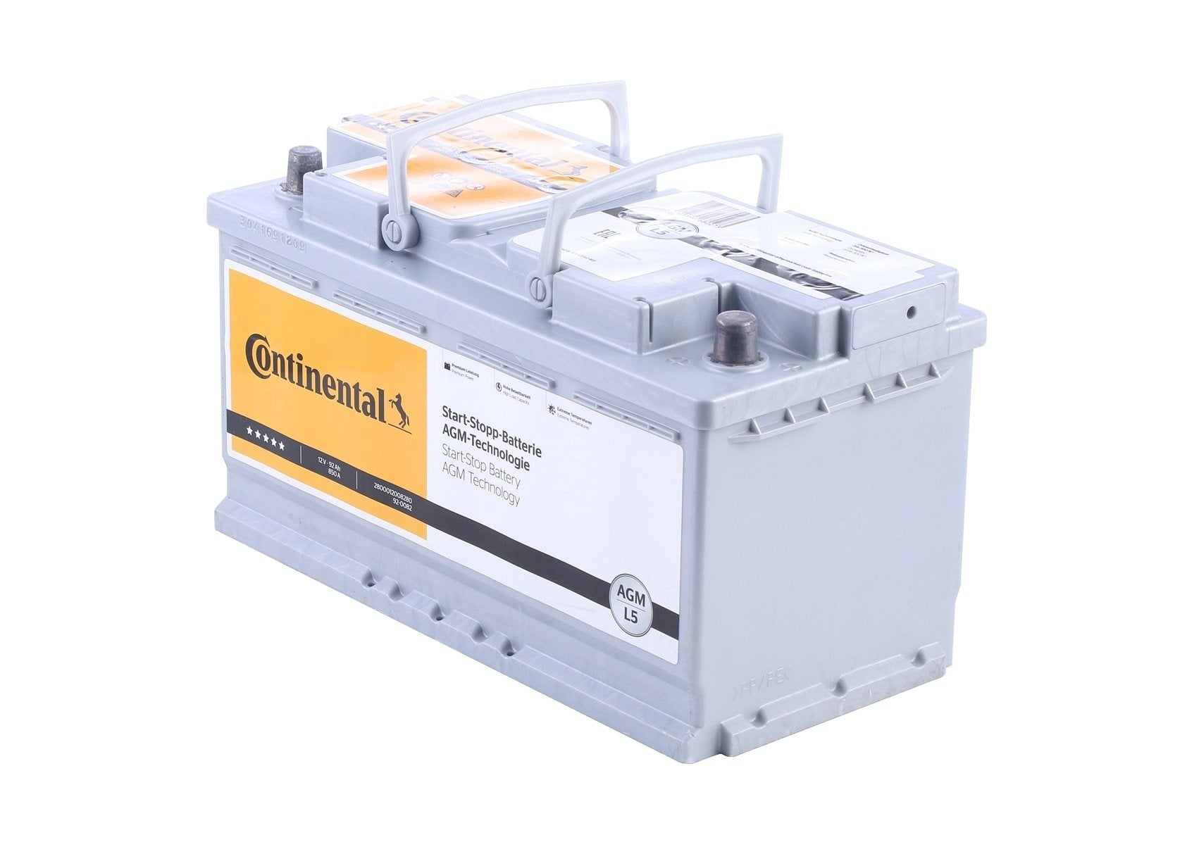 BATTERIA AUTO START - STOP CONTINENTAL AGM L5 92/ 850 EN - Autoricambi4x4