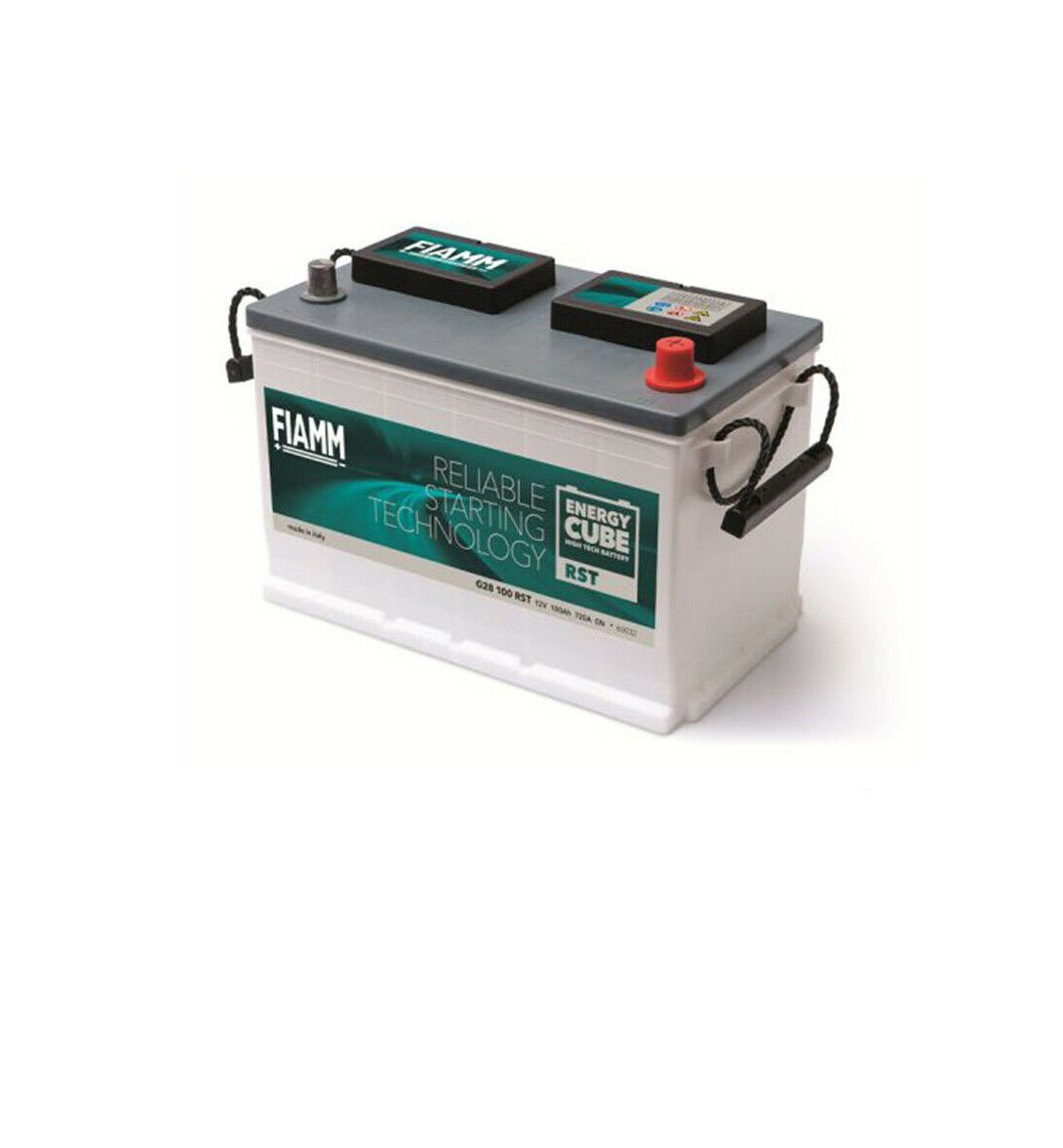 BATTERIA TRATTORE CAMION FIAMM 100Ah 720A 12V – G28 ENERGYCUBE RST (DX) - Autoricambi4x4