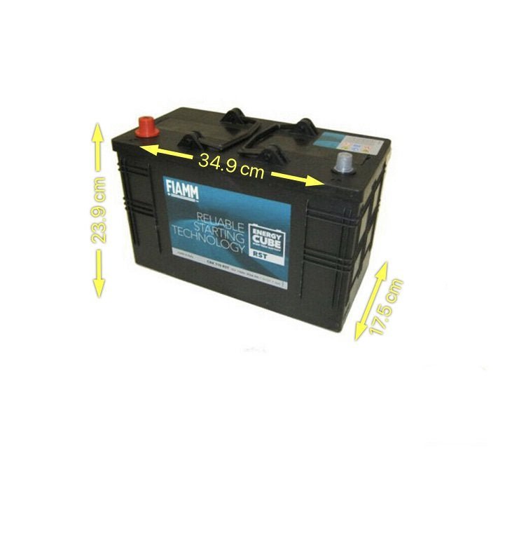 BATTERIA TRATTORE CAMION FIAMM 110Ah 850A 12V – RST ENERGYCUBE CBX 110 (SX) - Autoricambi4x4