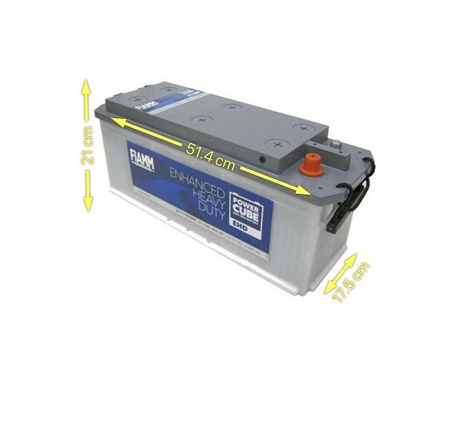 BATTERIA TRATTORE CAMION FIAMM D11 110 110Ah 800A 12V – EHD POWERCUBE (SX) - Autoricambi4x4