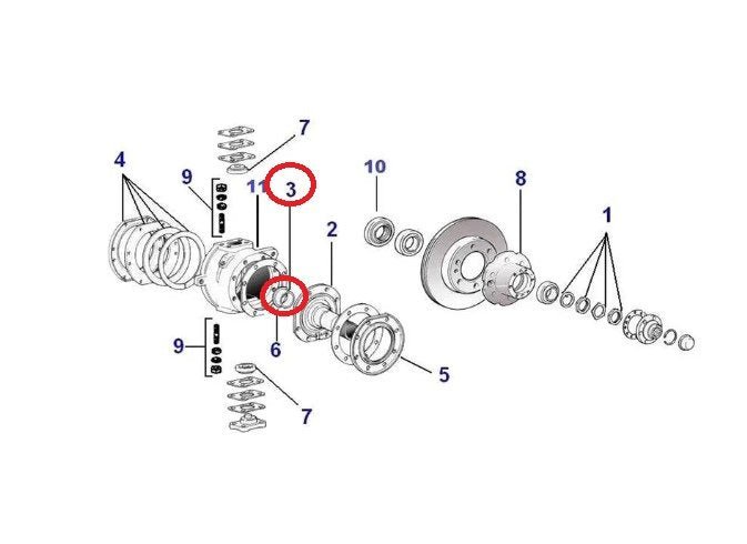 BOCCOLA PER FUSO A SNODO TOYOTA LAND CRUISER KZJ70/ HILUX/ 4 RUNNER (ORIGINALE) - Autoricambi4x4
