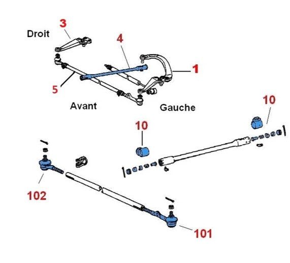 BRACCIO STERZO / GIUNTO ANGOLARE BOOMERANG TOYOTA HILUX (ORIGINALE) - Autoricambi4x4