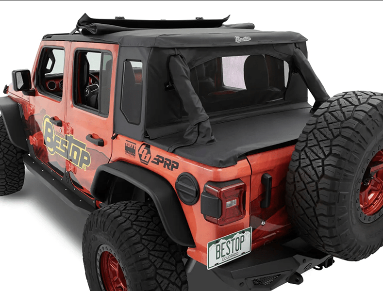 CAPPOTTINA HALFTOP BESTOP JEEP WRANGLER JL 4 PORTE - TWILL - Autoricambi4x4