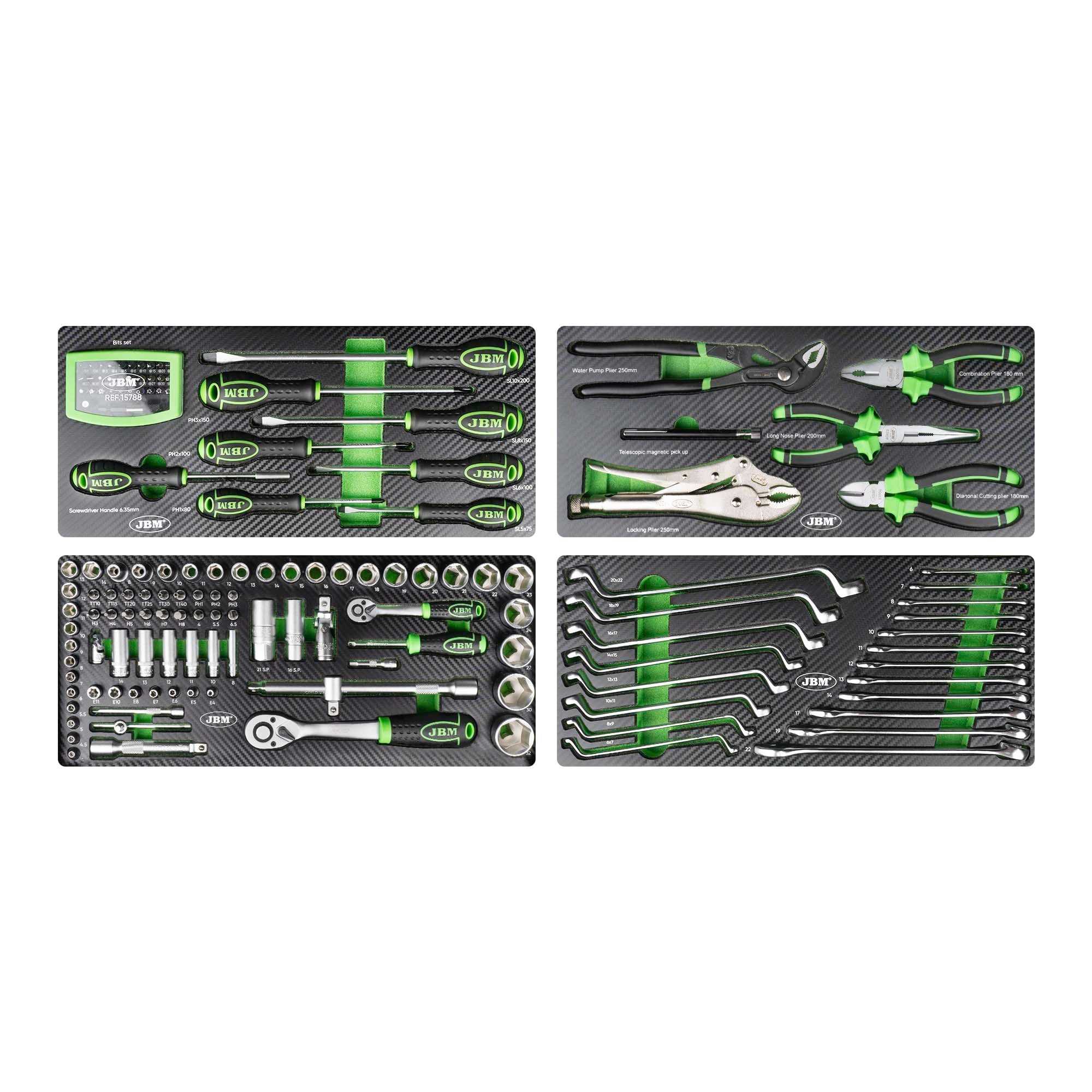 Cassetta in Metallo con Utensili 143 Pezzi Satinati - Autoricambi4x4 - vista 5