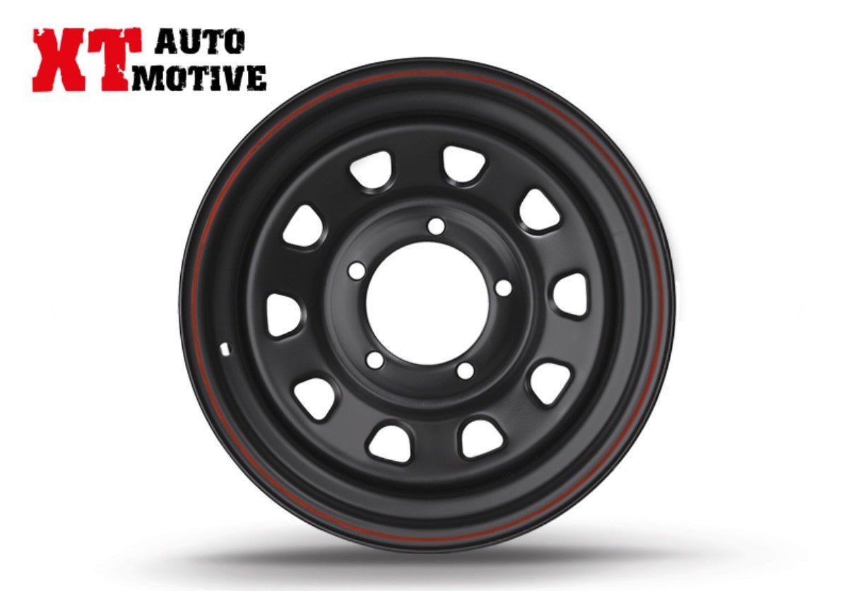CERCHIO 15x6 ET - 12 DAYTONA NERO PER DAIHATSU - Autoricambi4x4