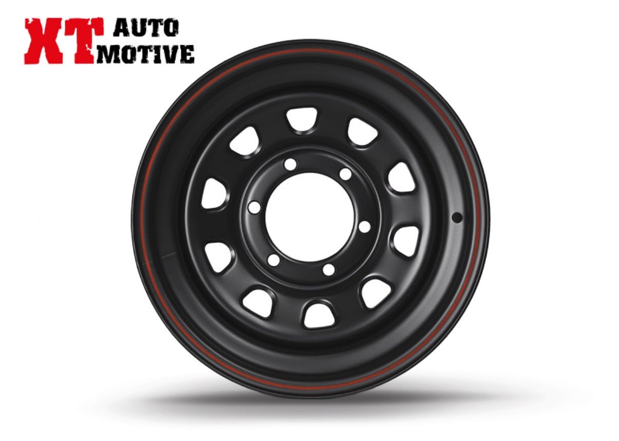 CERCHIO 15x7 ET - 12 DAYTONA NERO PER HYUNDAI - Autoricambi4x4