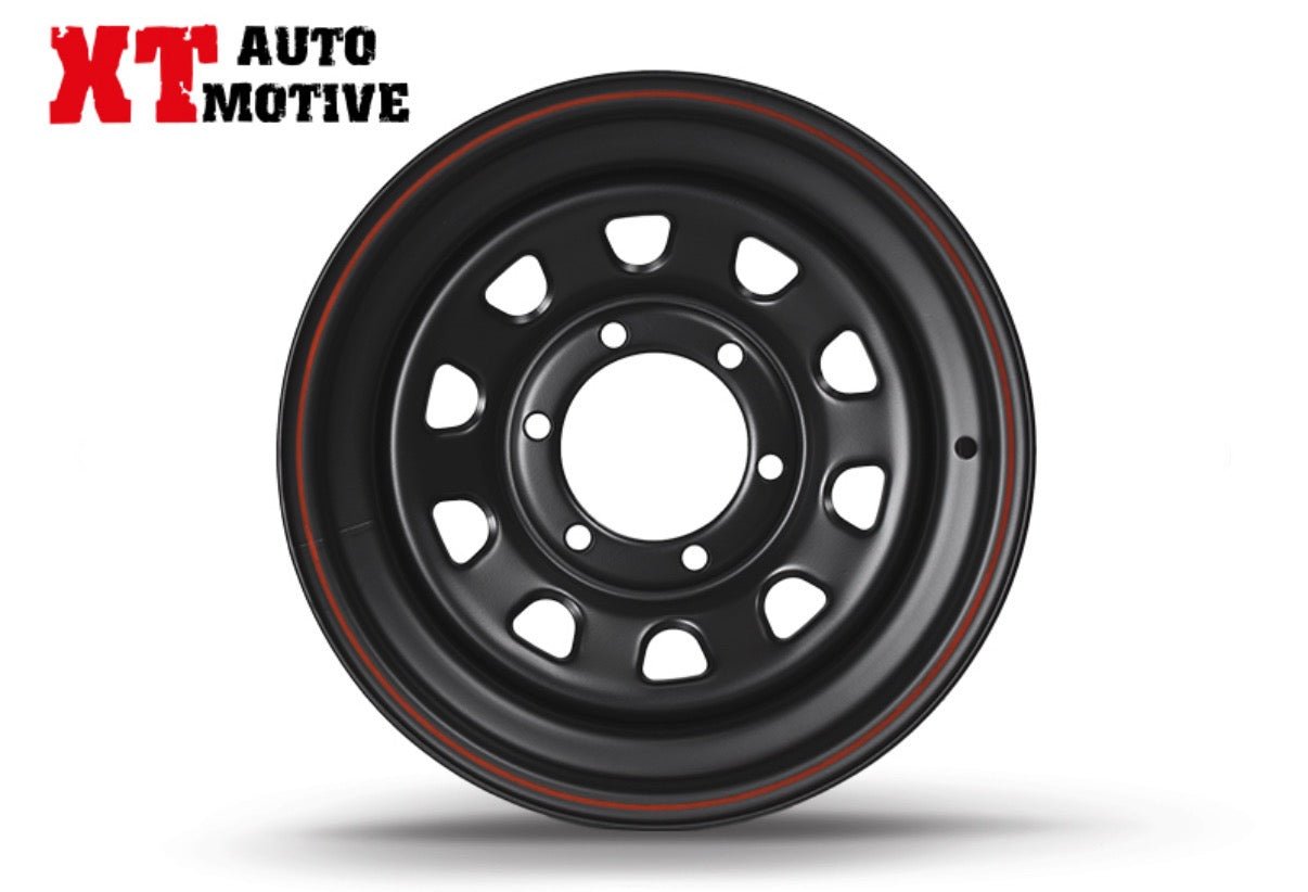 CERCHIO 15x7 ET - 12 DAYTONA NERO PER ISUZU - Autoricambi4x4