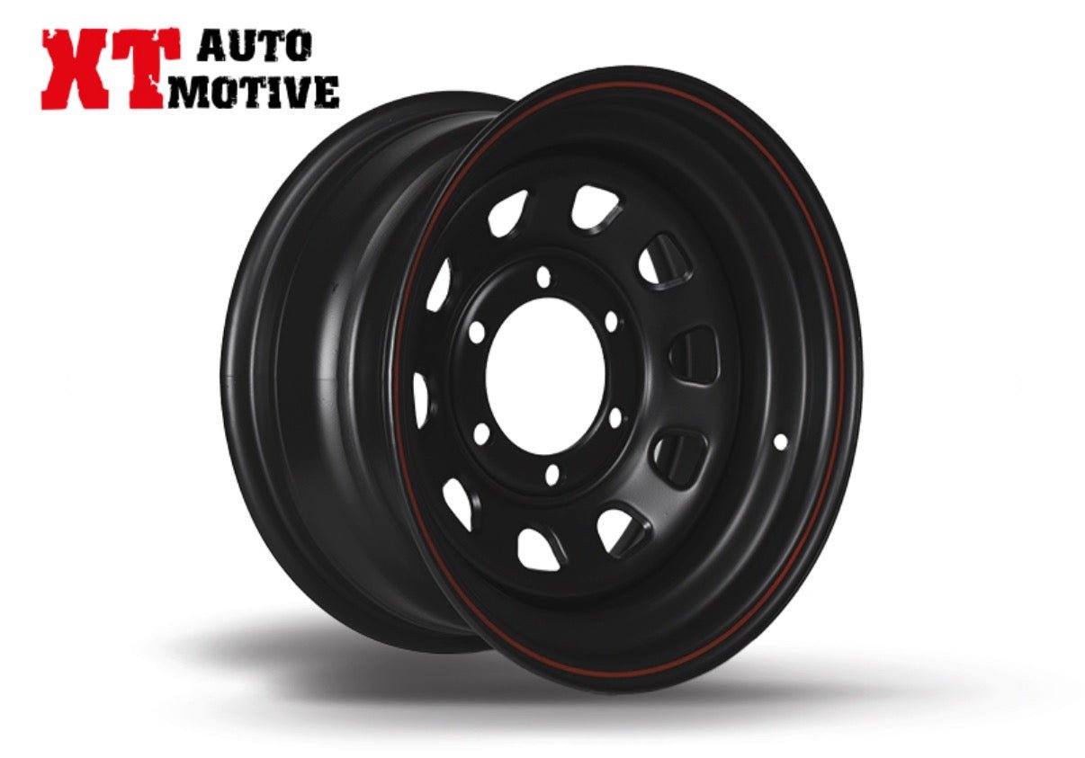 Cerchio 15X7 ET -12 Daytona nero per Opel - Autoricambi4x4 - vista 3
