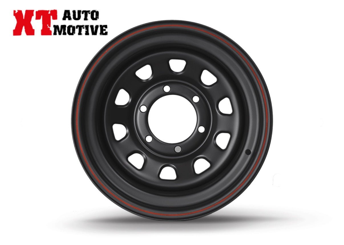 CERCHIO 15x8 ET - 30 DAYTONA NERO PER ISUZU - Autoricambi4x4