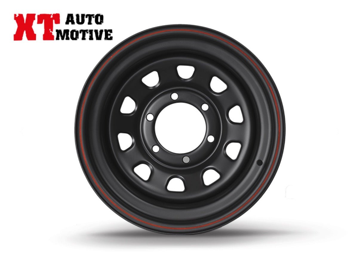 CERCHIO 15x8 ET - 30 DAYTONA NERO PER MITSUBISHI - Autoricambi4x4