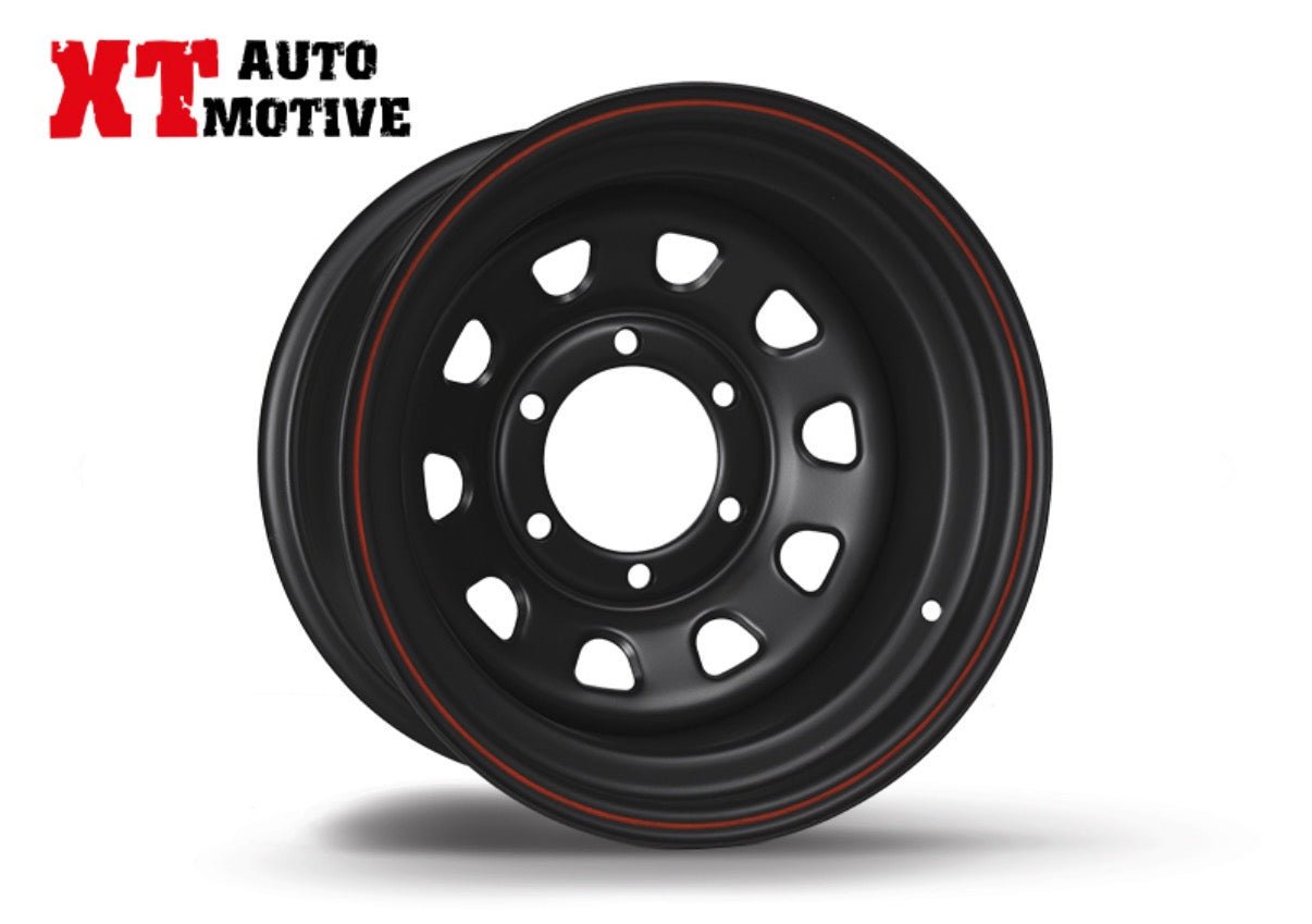 CERCHIO 15x8 ET - 30 DAYTONA NERO PER OPEL - Autoricambi4x4