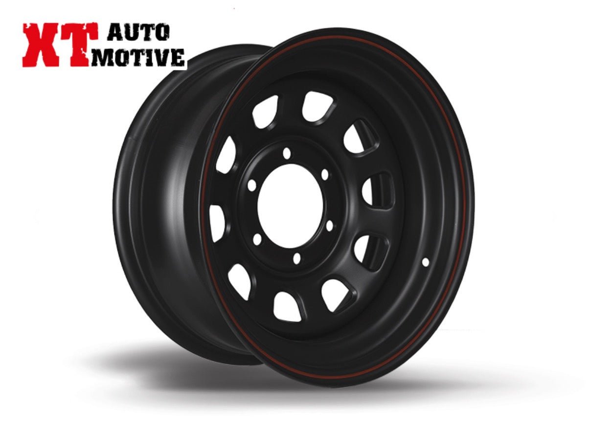 Cerchio 16X7 ET -25 Daytona nero per Isuzu - Autoricambi4x4 - vista 3
