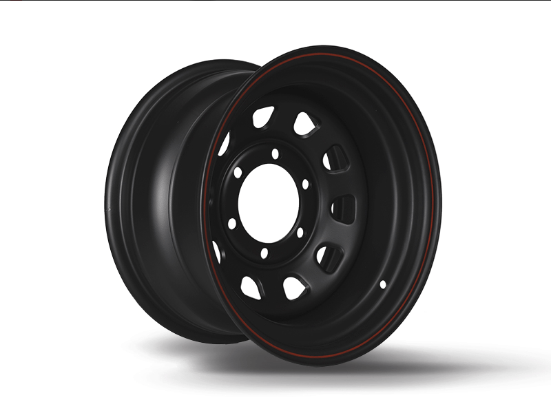 CERCHIO 16x7 ET - 25 DAYTONA NERO PER NISSAN - Autoricambi4x4