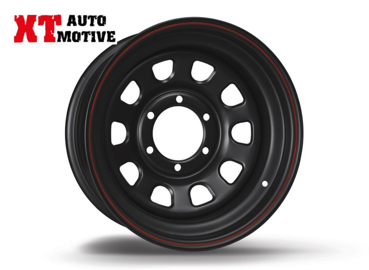 CERCHIO 16x7 ET - 25 DAYTONA NERO PER TOYOTA - Autoricambi4x4