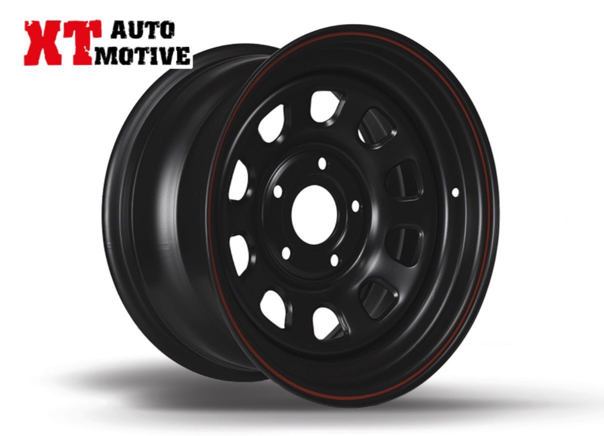 Cerchio 16X8 ET 10 Daytona nero per Jeep - Autoricambi4x4 - vista 3