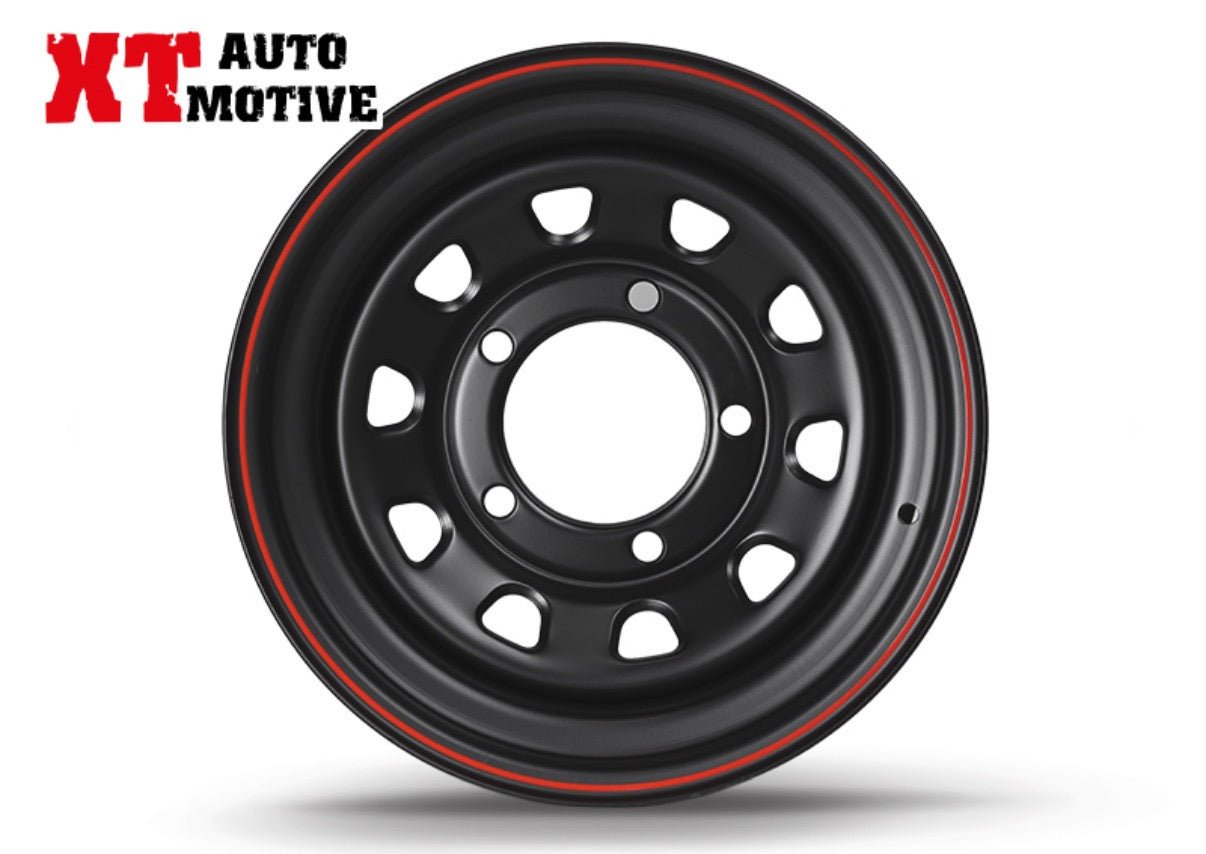 CERCHIO 16x8 ET - 10 DAYTONA NERO PER LAND ROVER - Autoricambi4x4