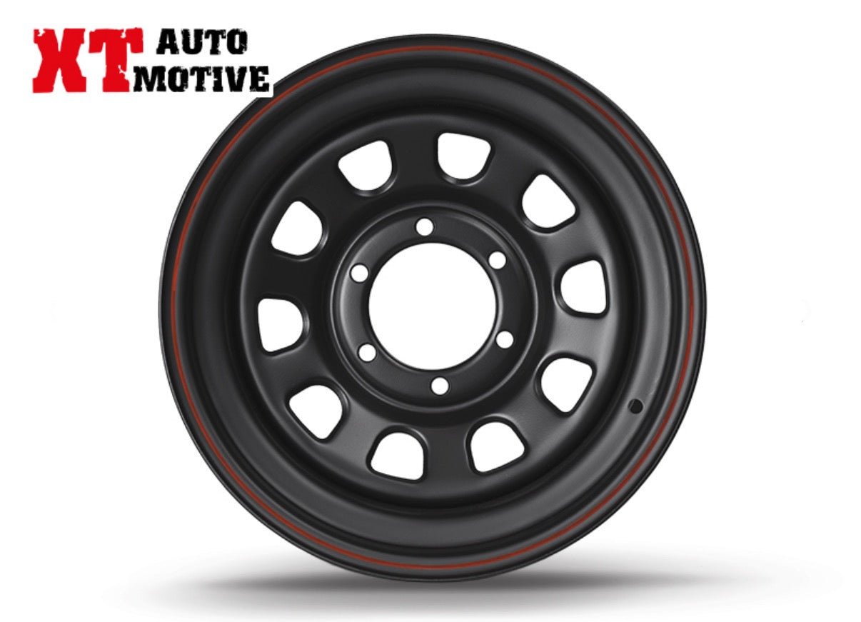 CERCHIO 16x8 ET - 25 DAYTONA NERO PER FORD RANGER - Autoricambi4x4