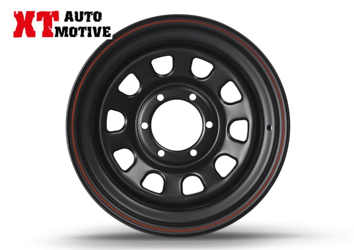 CERCHIO 16x8 ET - 25 DAYTONA NERO PER ISUZU - Autoricambi4x4