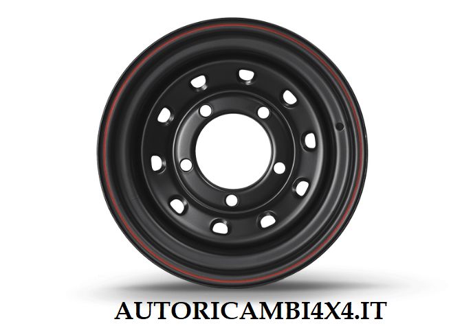 CERCHIO 16x8 ET - 25 DAYTONA NERO PER LAND ROVER - Autoricambi4x4