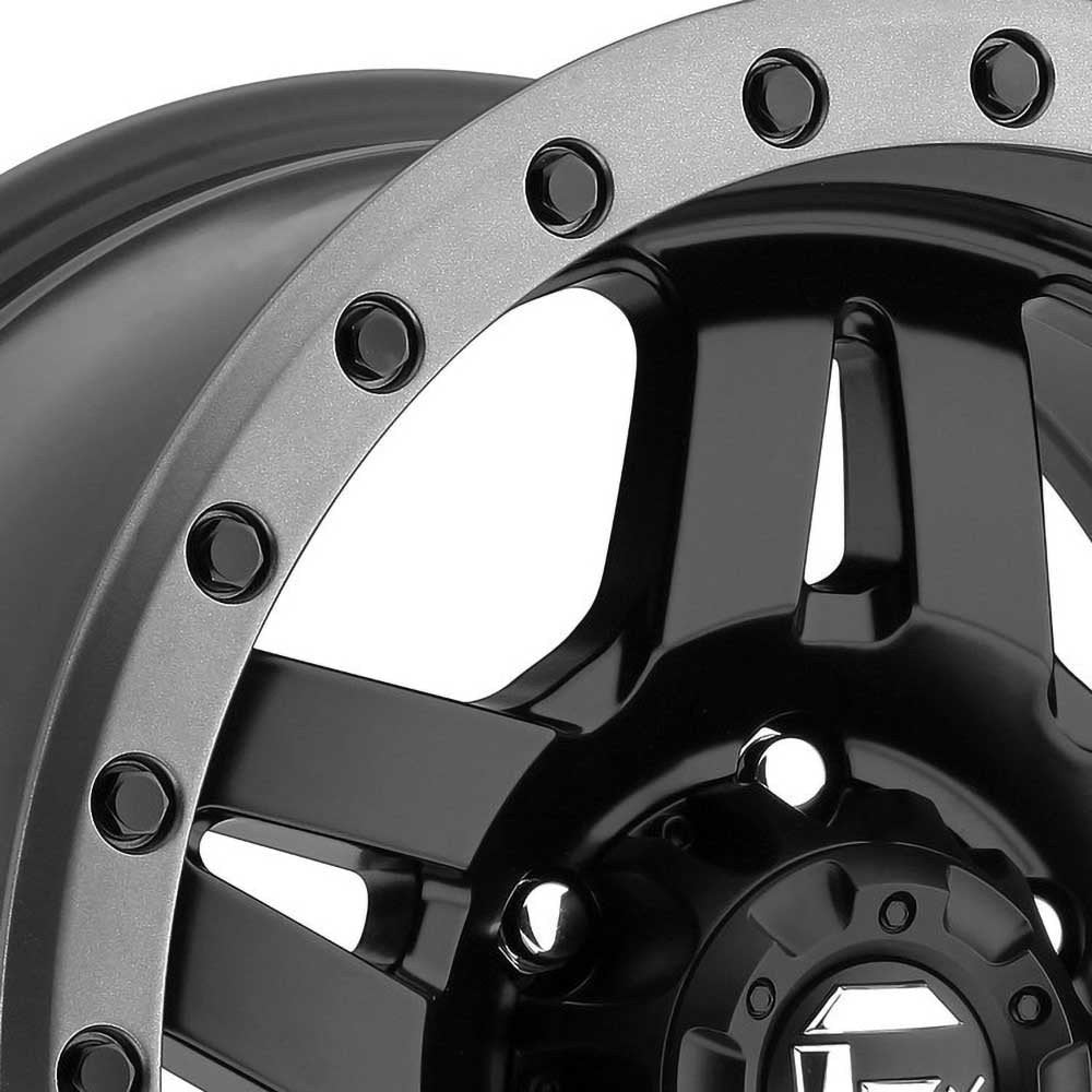 Cerchio in lega D557 Anza Matte Black/Gunmetal Ring Fuel - Autoricambi4x4