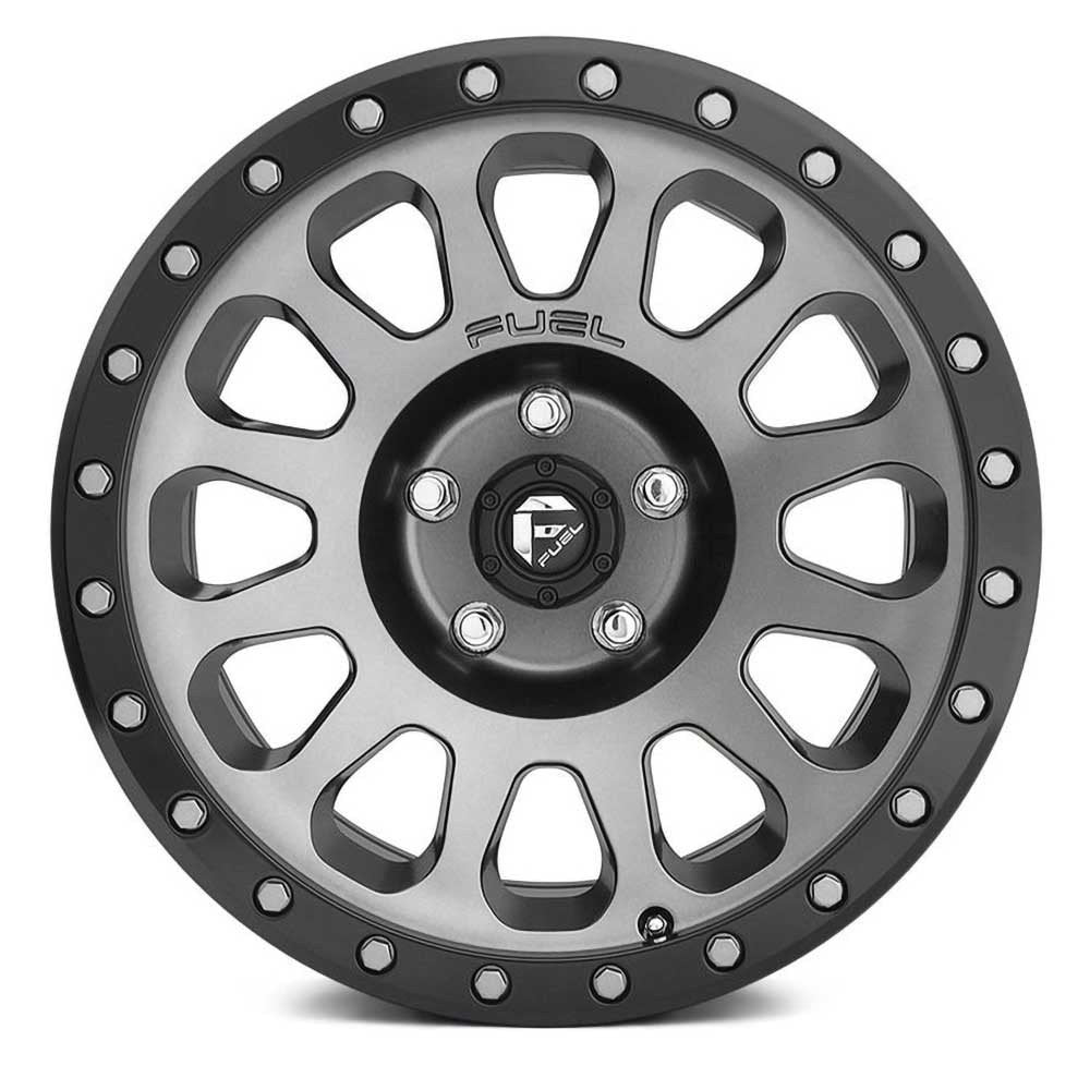 Cerchio in lega D601 Vector Matte Gunmetal/Black Bead Ring Fuel - Autoricambi4x4