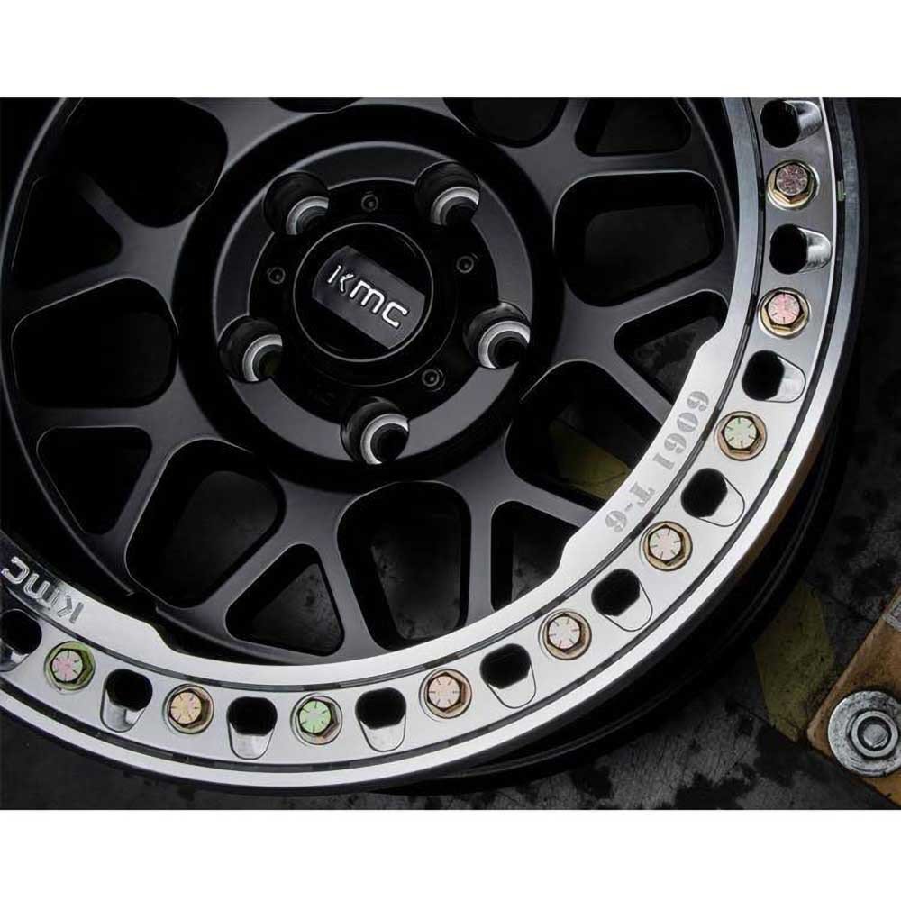 Cerchio in lega KM235 Satin Black Beadlock KMC - Autoricambi4x4