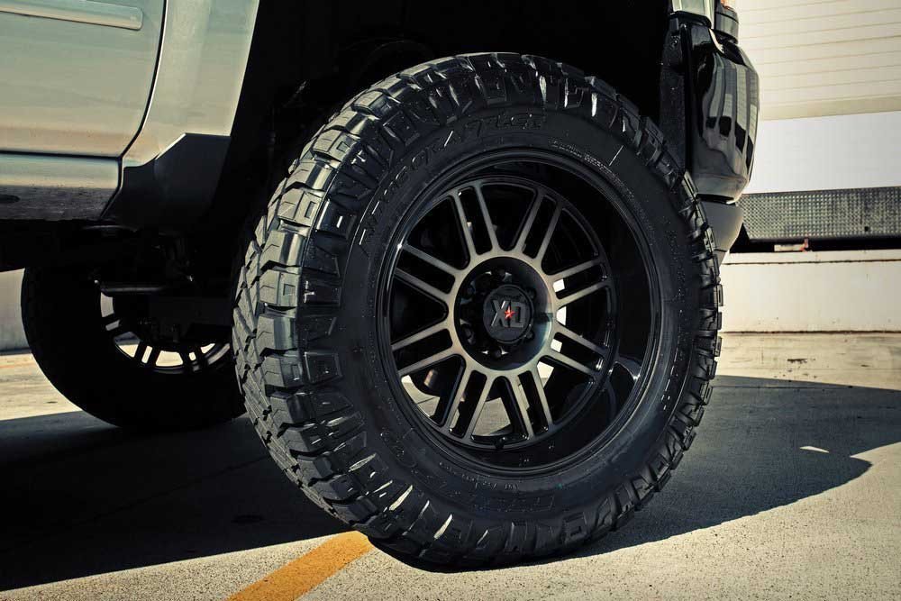 Cerchio in lega XD850 Cage Nero Lucido/Gray Tint XD Series - Autoricambi4x4