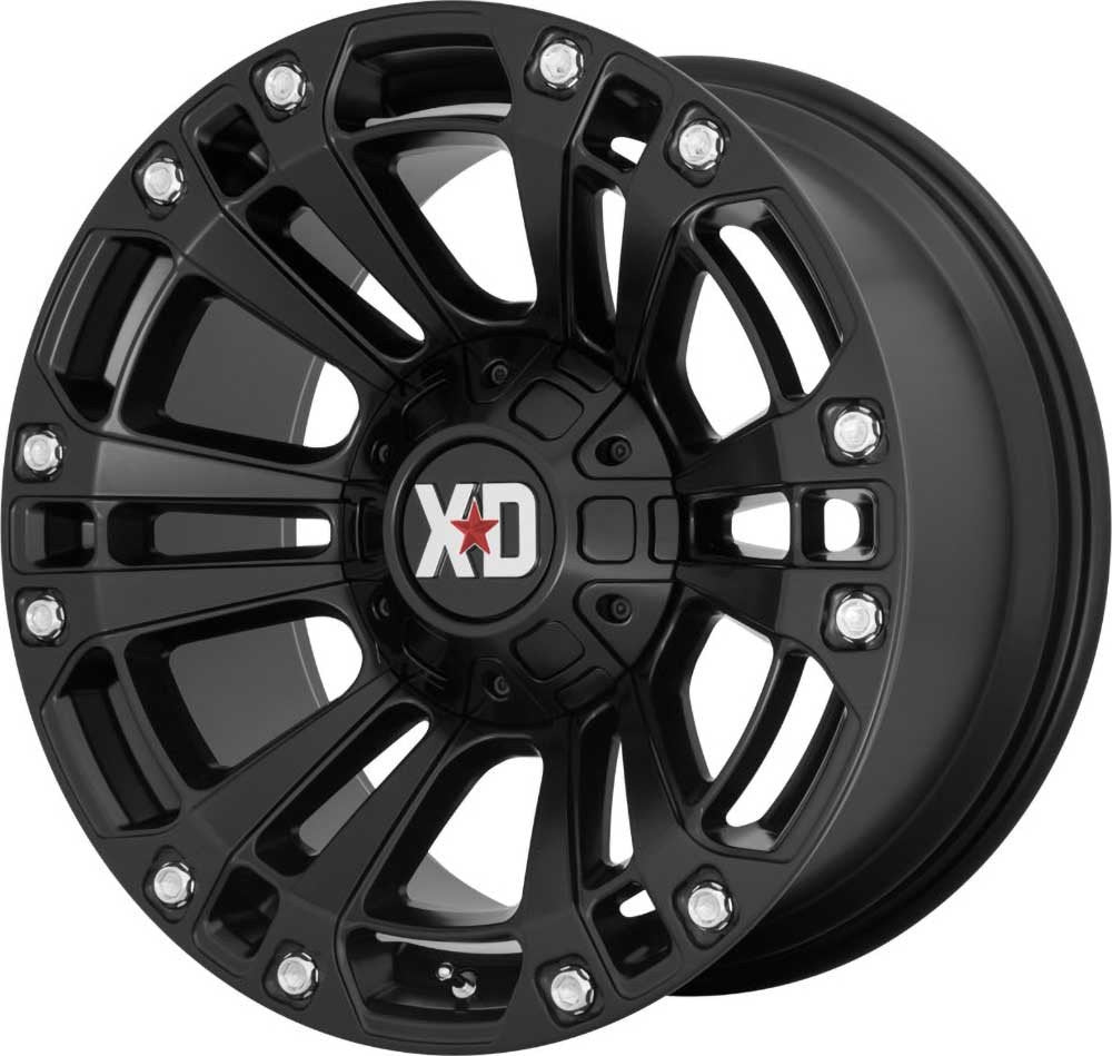 Cerchio in lega XD851 Monster 3 Satin Black XD Series - Autoricambi4x4