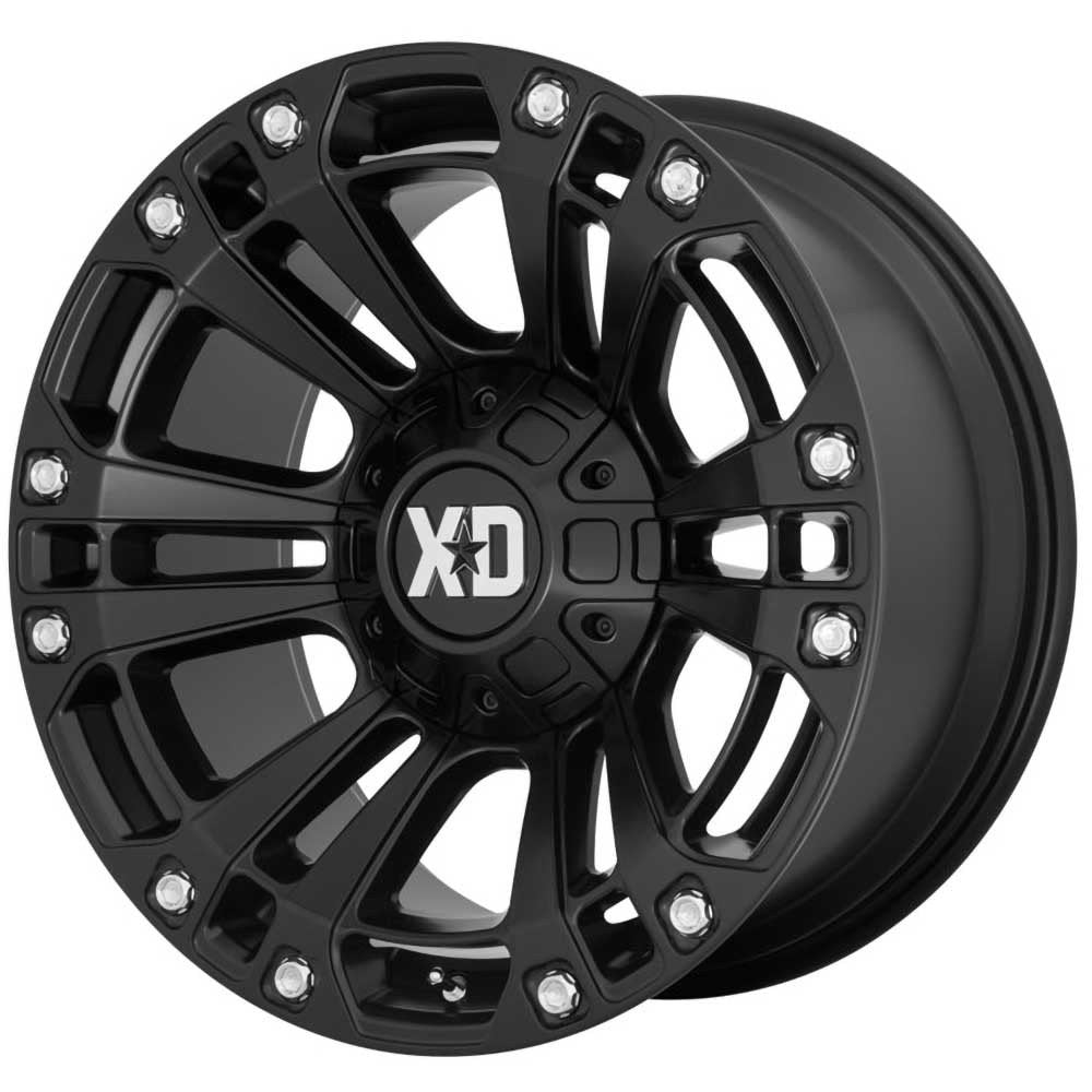 Cerchio in lega XD851 Monster Satin Black XD Series - Autoricambi4x4