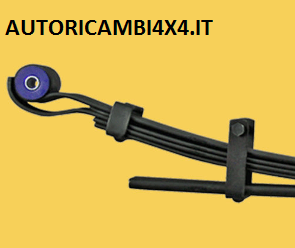 COPPIA BALESTRE MITSUBISHI L200 KB4T DAL 2006 A 5 FOGLI DI CUI UNO RINFORZATO - Autoricambi4x4