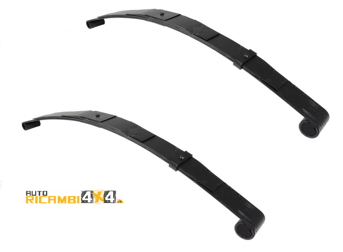 COPPIA BALESTRE POSTERIORI +5cm FIAT PANDA 141 (senza boccole) - Autoricambi4x4