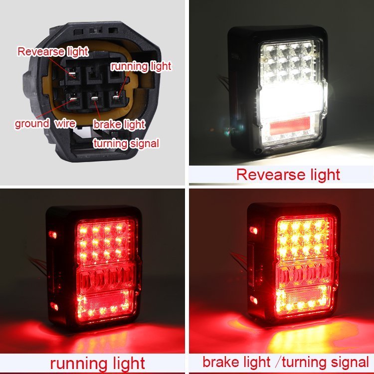 COPPIA FANALI POSTERIORI A LED JEEP WRANGLER JK - Autoricambi4x4