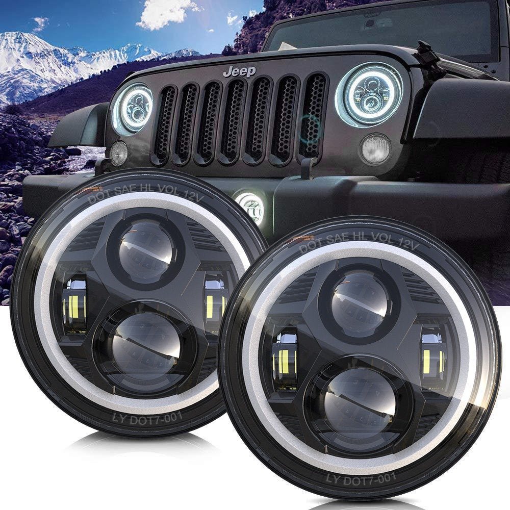 COPPIA FARI FULL LED 7'' - Autoricambi4x4