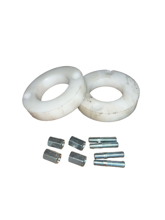 COPPIA SPESSORI MOLLA/ SOTTODUOMI MOLLE ANTERIORI +2cm FIAT PANDA (_141) 1986 - 2003 - Autoricambi4x4