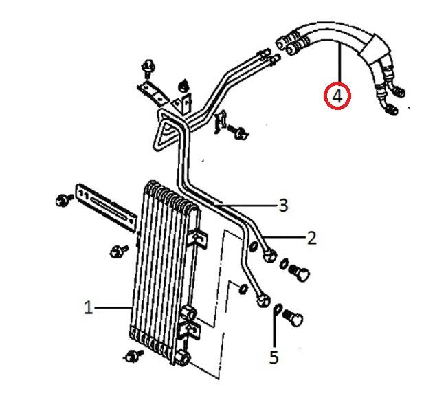 Coppia TUBI di Ritorno Radiatore olio Mitsubishi Pajero/ L200 (Originali) - Autoricambi4x4 - vista 4