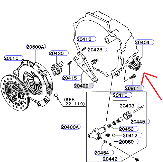 Cuffia forcella rilascio frizione Mitsubishi Pajero II/ L200/ Hyundai Galloper - Autoricambi4x4 - vista 4