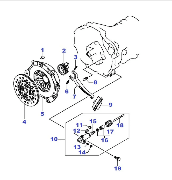 CUFFIA FORCELLA RILASCIO FRIZIONE MITSUBISHI PAJERO SPORT/L200 (ORIGINALE) - Autoricambi4x4