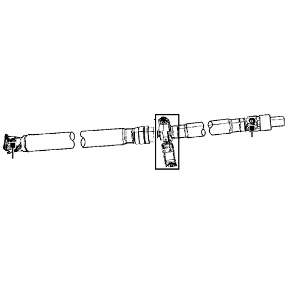 Cuscinetto supporto albero trasmissione Jeep Compass-patriot/ Dodge Caliber-journey/ Fiat Freemont - Autoricambi4x4 - vista 4