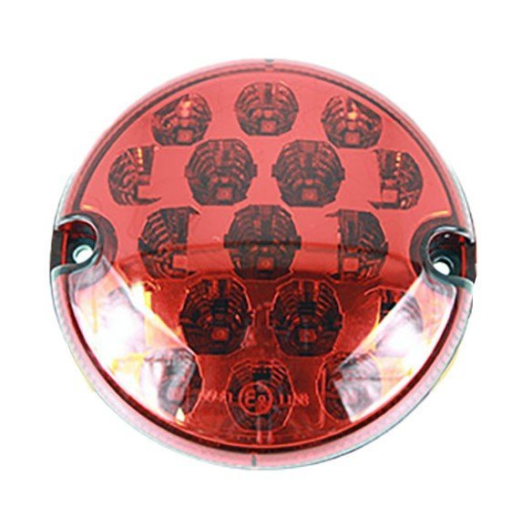 FARO RETRONEBBIA A LED VETRO ROSSO DEFENDER - Autoricambi4x4