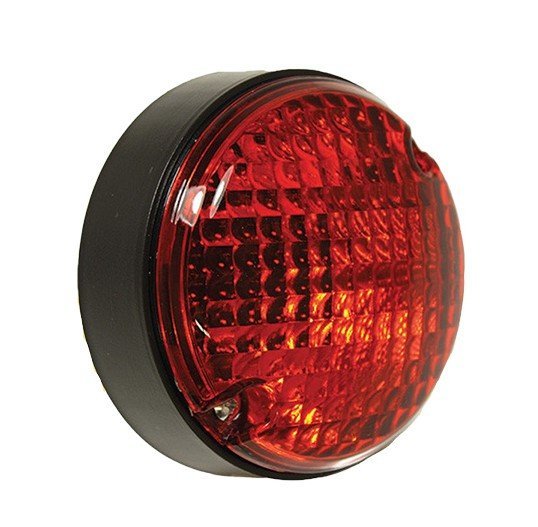 FARO ROTONDO GRANDE POSTERIORE ROSSO DEFENDER - Autoricambi4x4