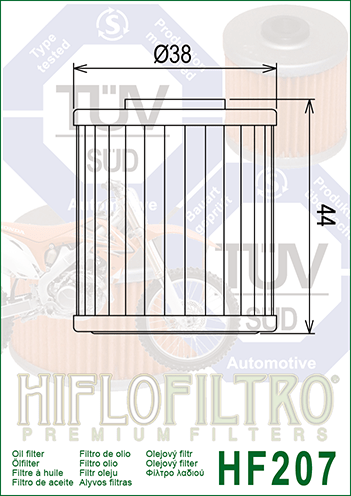 FILTRO OLIO HIFLO Suzuki Rmz 250 DAL 2004 AL 2021 - Suzuki Rmz 450 DAL 2005 AL 2021 - Autoricambi4x4