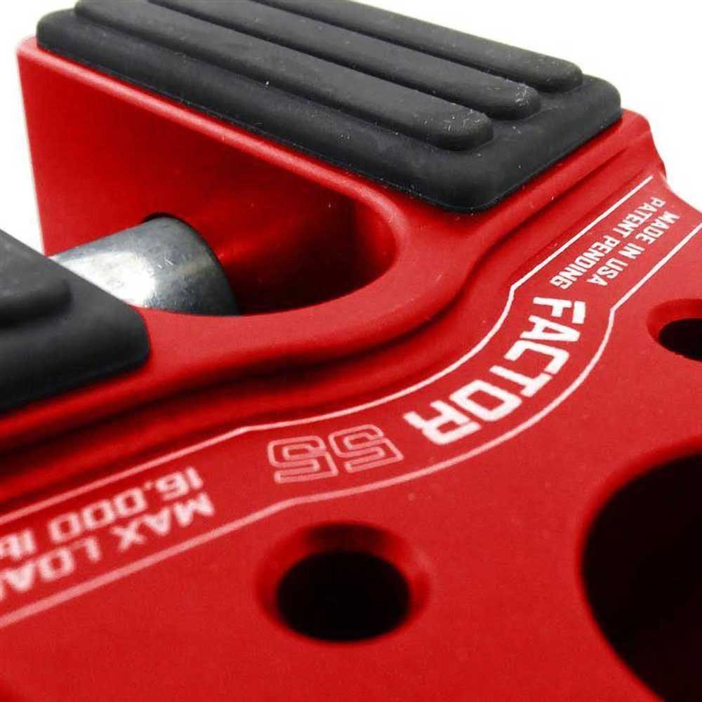 Flatlink con perno in titanio e protezione in gomma rossa Factor 55 - Autoricambi4x4